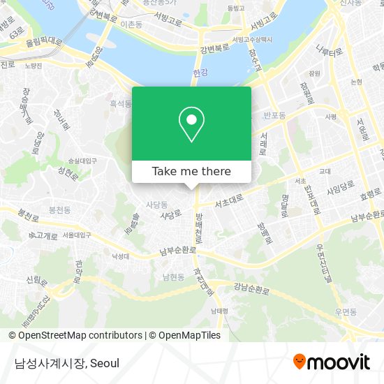 남성사계시장 map