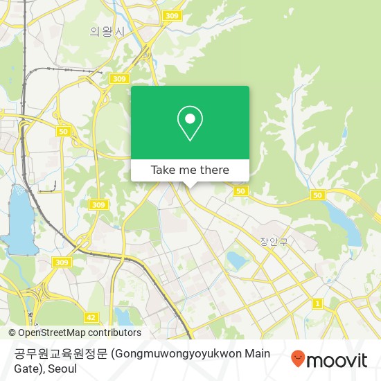 공무원교육원정문 (Gongmuwongyoyukwon Main Gate) map