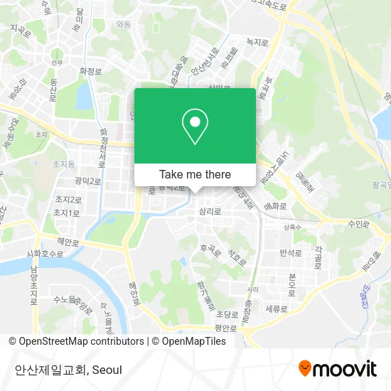 안산제일교회 map
