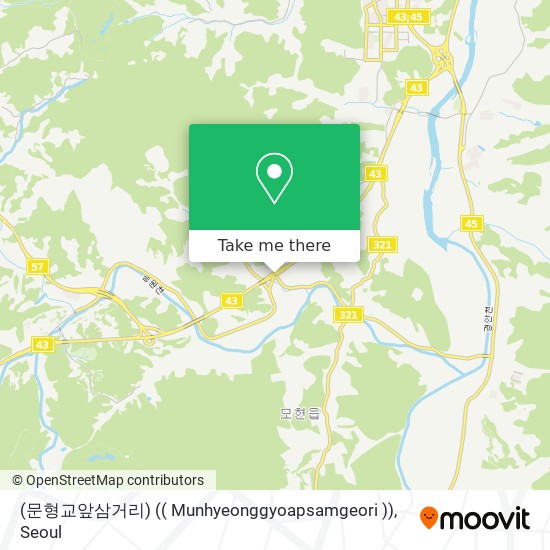(문형교앞삼거리) (( Munhyeonggyoapsamgeori )) map