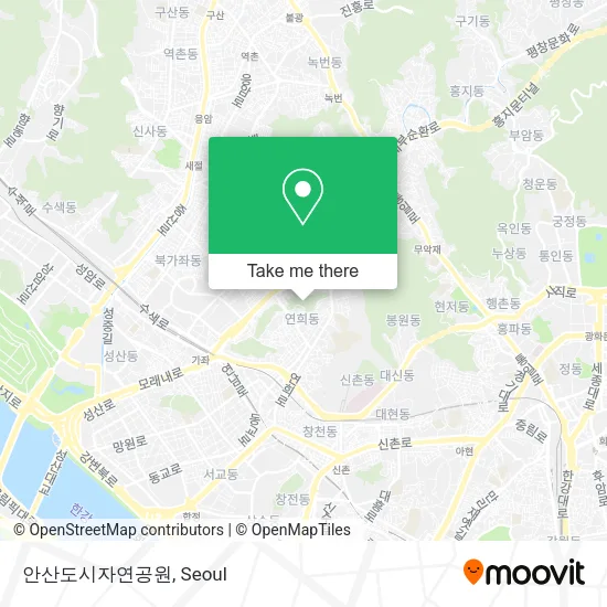 안산도시자연공원 map