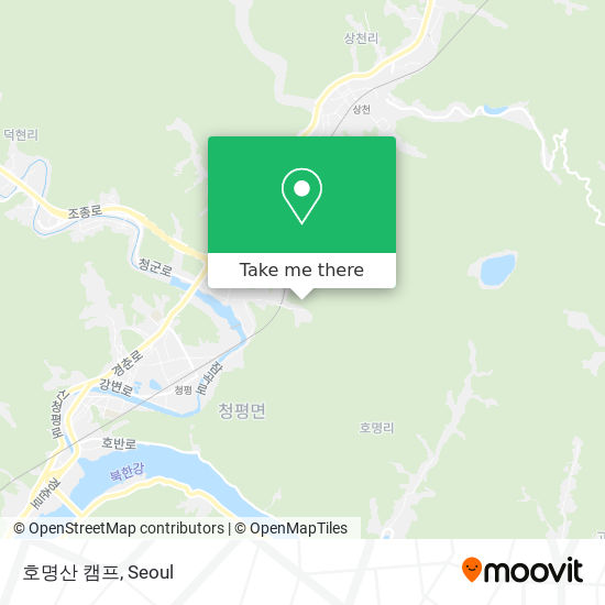How to get to 호명산 캠프 in 가평군, 경기도 by Bus or Subway | Moovit