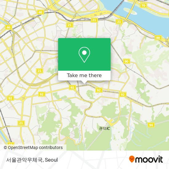서울관악우체국 map