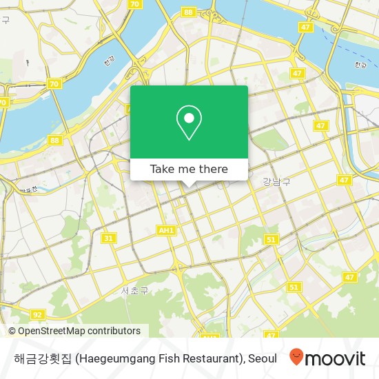 해금강횟집 (Haegeumgang Fish Restaurant) map