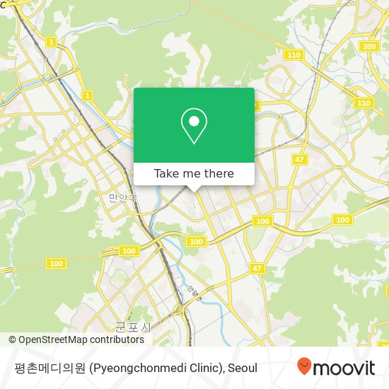 평촌메디의원 (Pyeongchonmedi Clinic) map