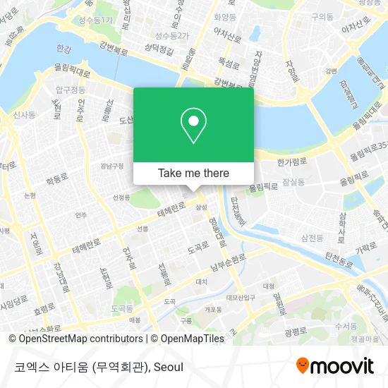코엑스 아티움 (무역회관) map