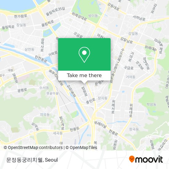 문정동궁리치웰 map
