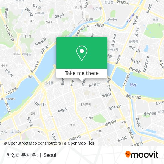 한양타운사우나 map