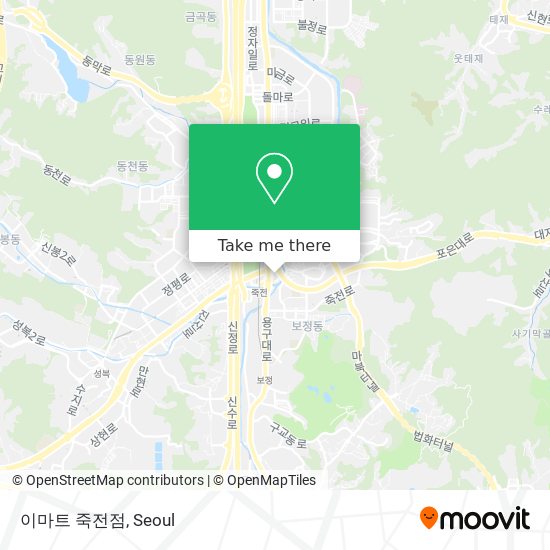 이마트 죽전점 map