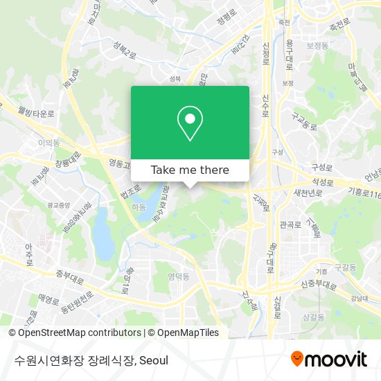 수원시연화장 장례식장 map