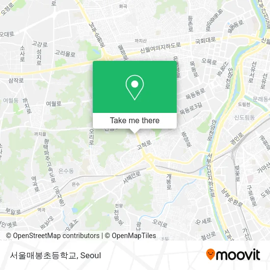 서울매봉초등학교 map