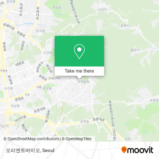 오리엔트바이오 map