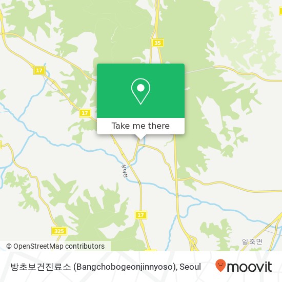 방초보건진료소 (Bangchobogeonjinnyoso) map