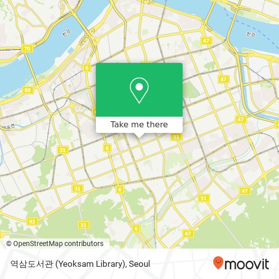 역삼도서관 (Yeoksam Library) map