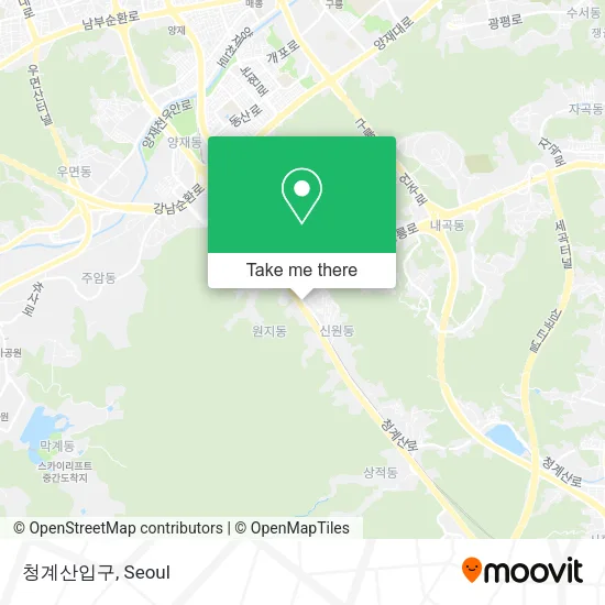 청계산입구 map