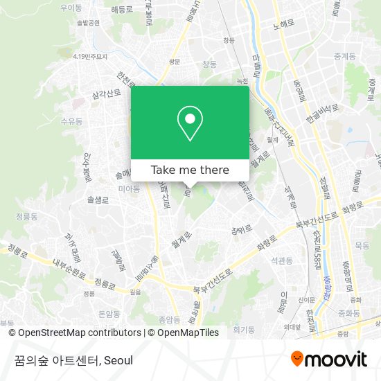 꿈의숲 아트센터 map