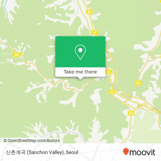 산촌계곡 (Sanchon Valley) map