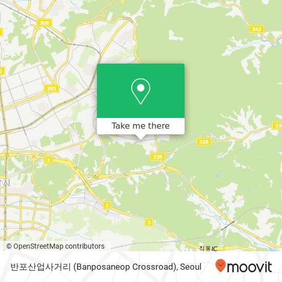 반포산업사거리 (Banposaneop Crossroad) map