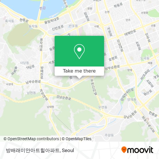 방배래미안아트힐아파트 map