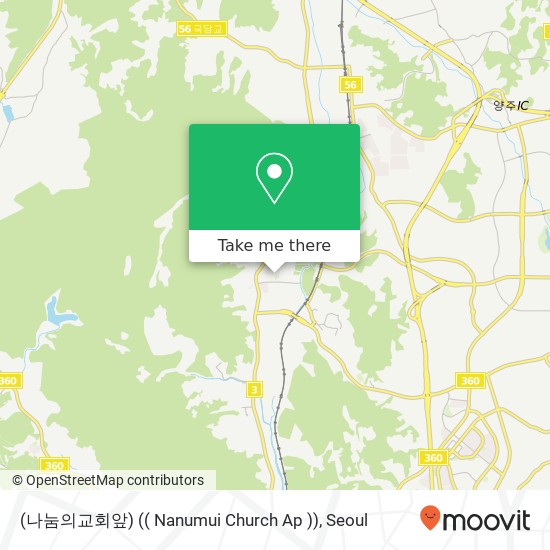 (나눔의교회앞) (( Nanumui Church Ap )) map