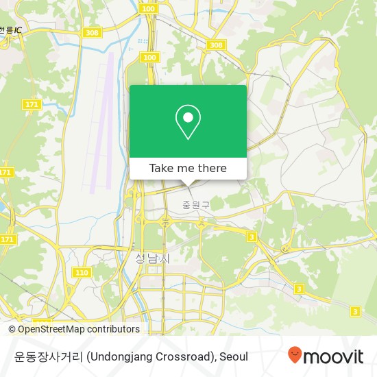 운동장사거리 (Undongjang Crossroad) map