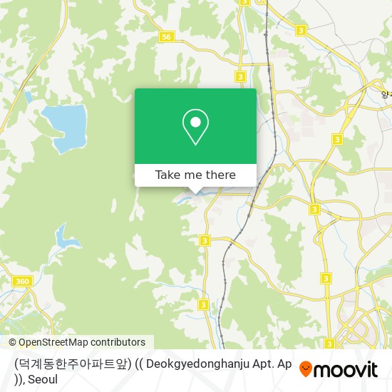 (덕계동한주아파트앞) (( Deokgyedonghanju Apt. Ap )) map