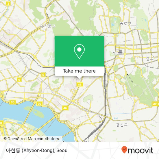 아현동 (Ahyeon-Dong) map