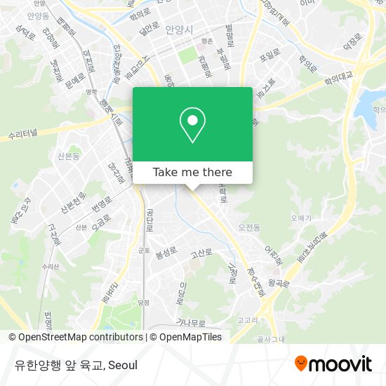 유한양행 앞 육교 map