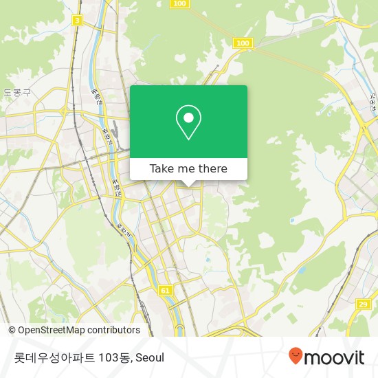 롯데우성아파트 103동 map