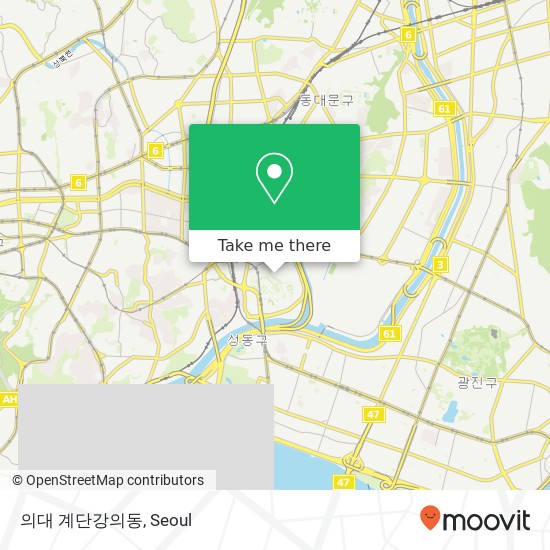 의대 계단강의동 map