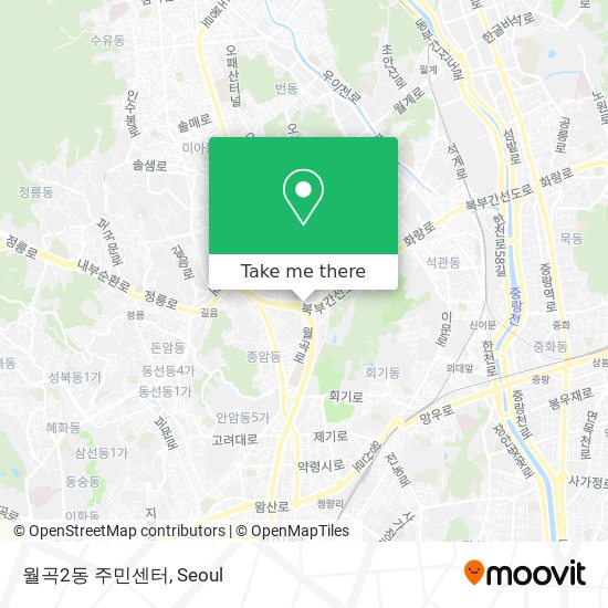 월곡2동 주민센터 map