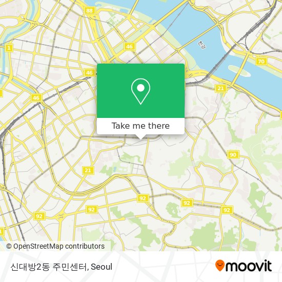 신대방2동 주민센터 map