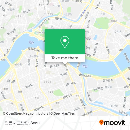 영동대교남단 map