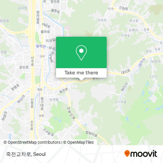 죽전교차로 map