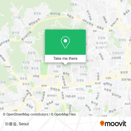 와룡동 map
