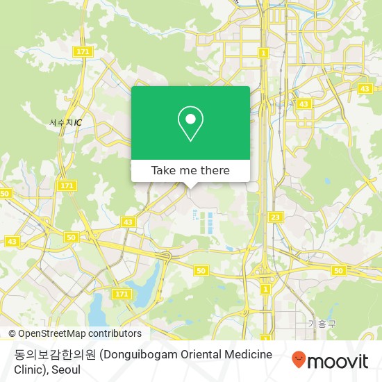 동의보감한의원 (Donguibogam Oriental Medicine Clinic) map