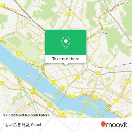 성서초등학교 map