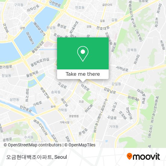 오금현대백조아파트 map