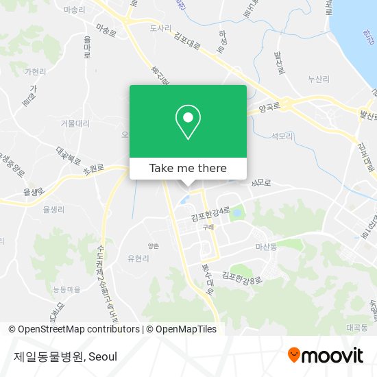 제일동물병원 map