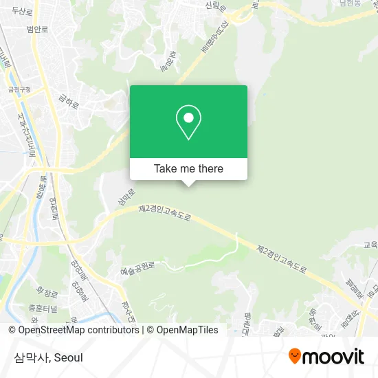 삼막사 map