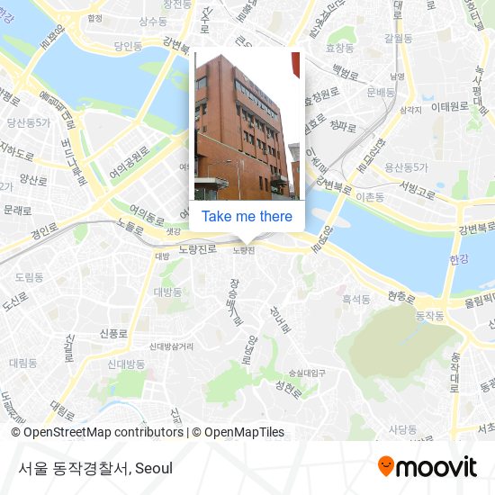 서울 동작경찰서 map