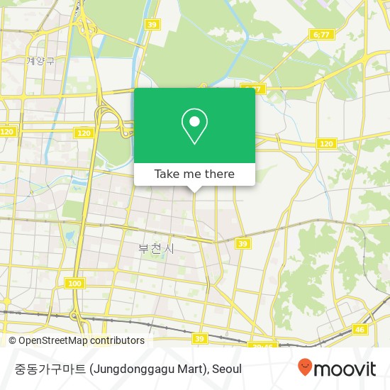 중동가구마트 (Jungdonggagu Mart) map