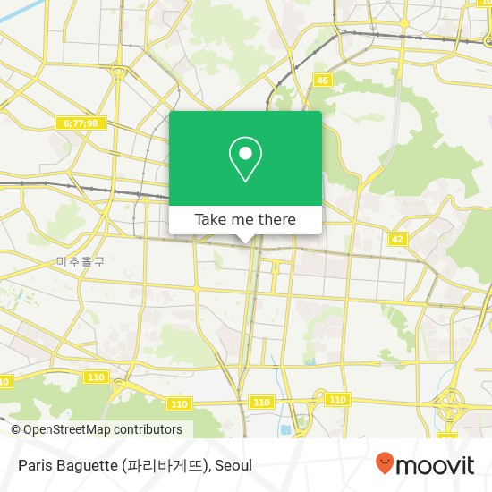 Paris Baguette (파리바게뜨) map