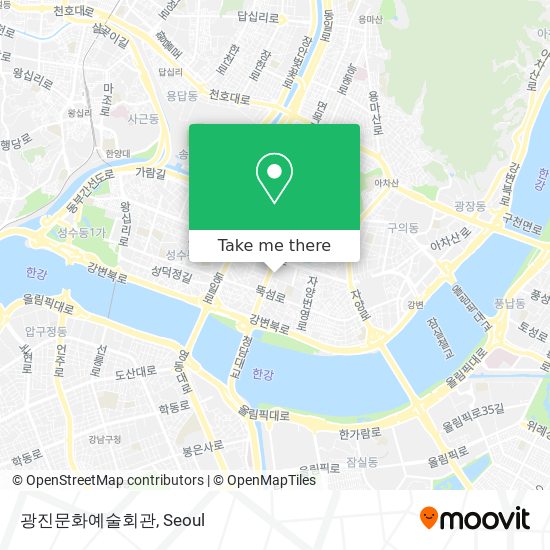 광진문화예술회관 map