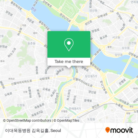 이대목동병원 김옥길홀 map