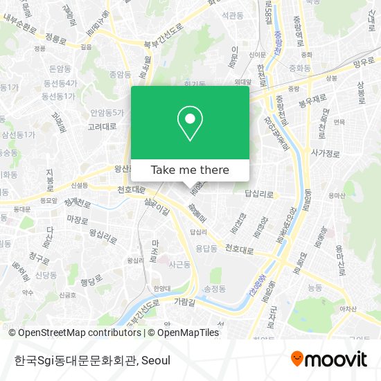 한국Sgi동대문문화회관 map