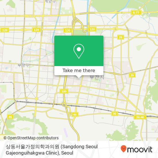 상동서울가정의학과의원 (Sangdong Seoul Gajeonguihakgwa Clinic) map