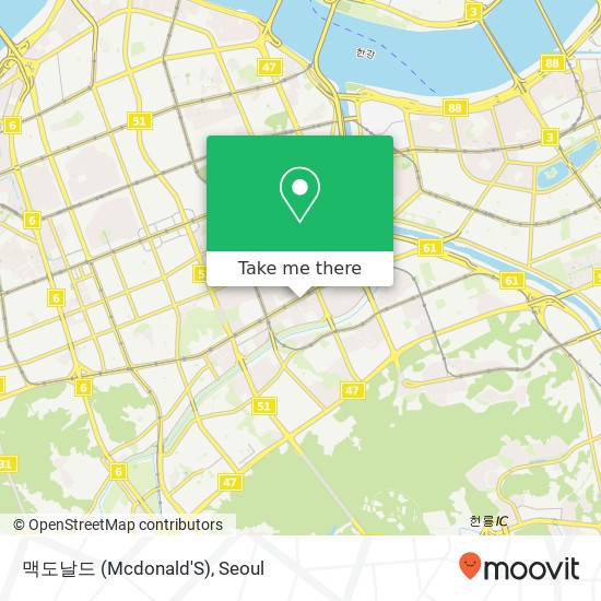 맥도날드 (Mcdonald'S) map