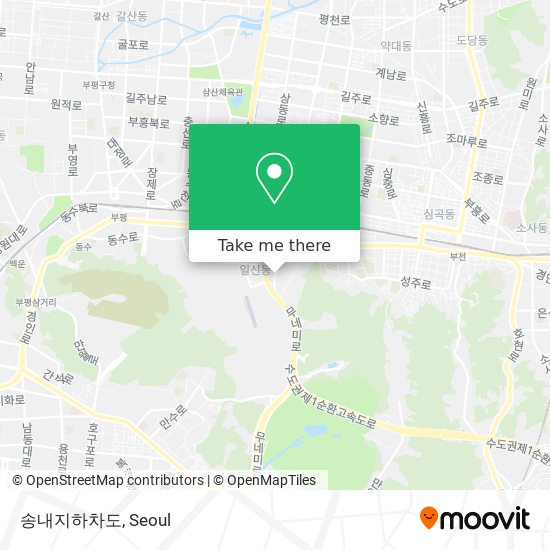송내지하차도 map