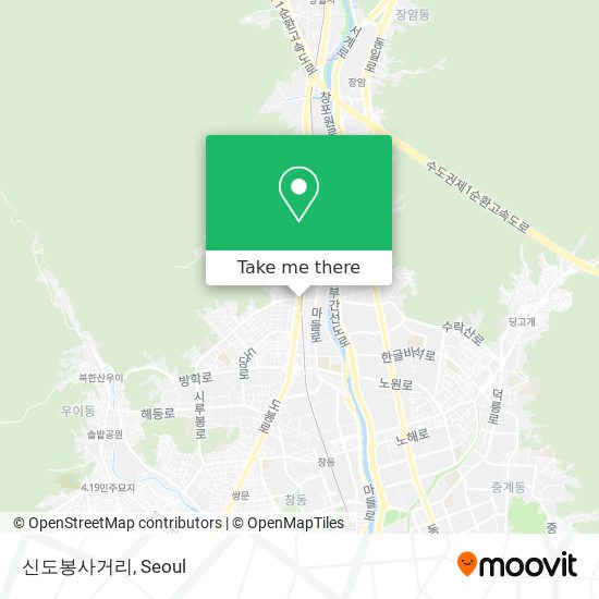 신도봉사거리 map